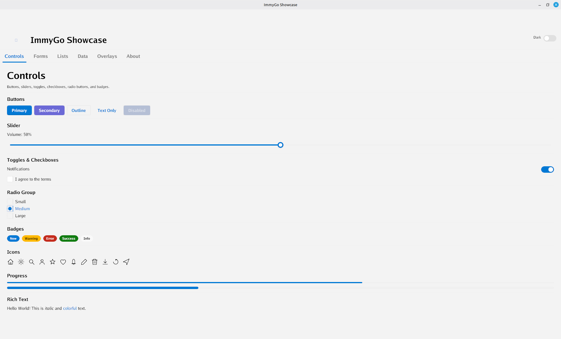 ImmyGo Showcase - Light Theme